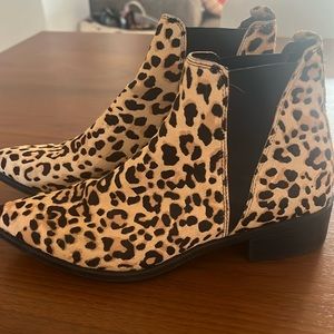 Steve Madden cheetah booties